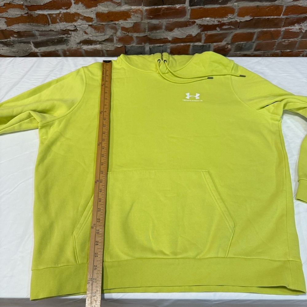 Men's UA‎ Icon Fleece Hoodie X-Large Green XL - Picture 9 of 12